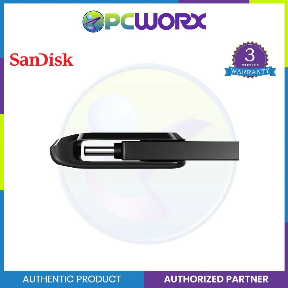 SanDisk 32GB Ultra Dual Drive Go USB Type-C Flash Drive - Black | Navy Blue