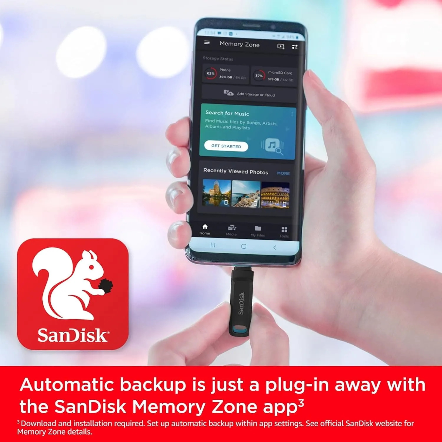 SanDisk 512GB Ultra Dual Drive Go USB Type-C Flash Drive, up to 150MB/s, with reversible USB Type-C and USB Type-A connectors, for smartphones, tablets, Macs and computers - Black