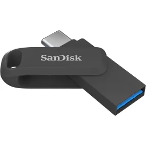 SanDisk 512GB Ultra Dual Drive Go USB Type-C Flash Drive, up to 150MB/s, with reversible USB Type-C and USB Type-A connectors, for smartphones, tablets, Macs and computers - Black