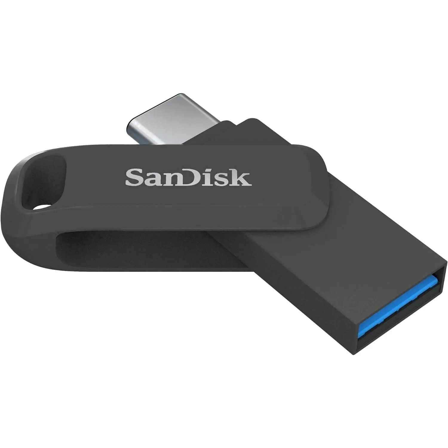 SanDisk 512GB Ultra Dual Drive Go USB Type-C Flash Drive, up to 150MB/s, with reversible USB Type-C and USB Type-A connectors, for smartphones, tablets, Macs and computers - Black