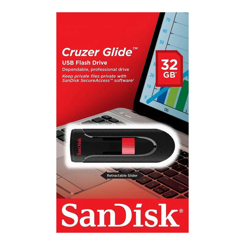 Sandisk Cruzer Glide 2.0/3.0 Flashdrive 32GB