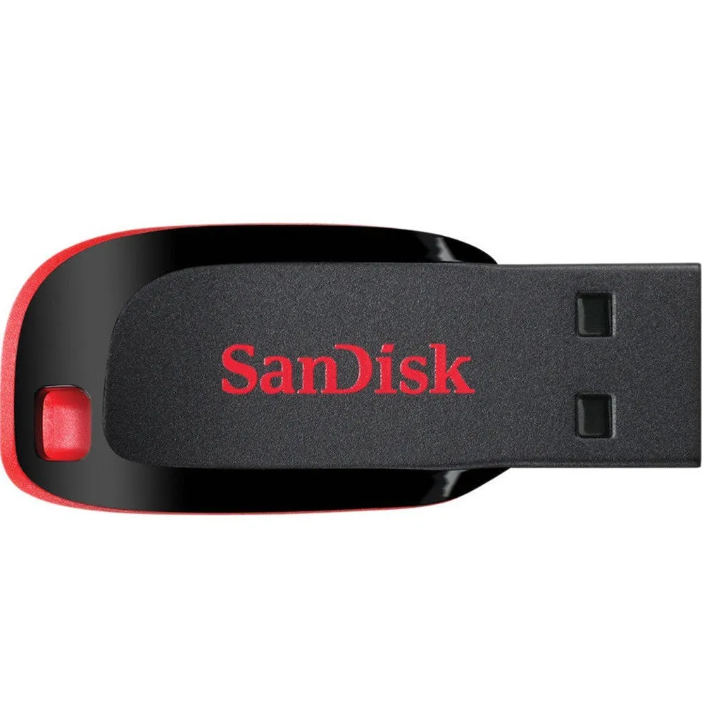 SanDisk CZ50 Cruzer Blade Pendrive USB 2.0 Flash Drive Black/Pink (16GB/32GB/64GB)