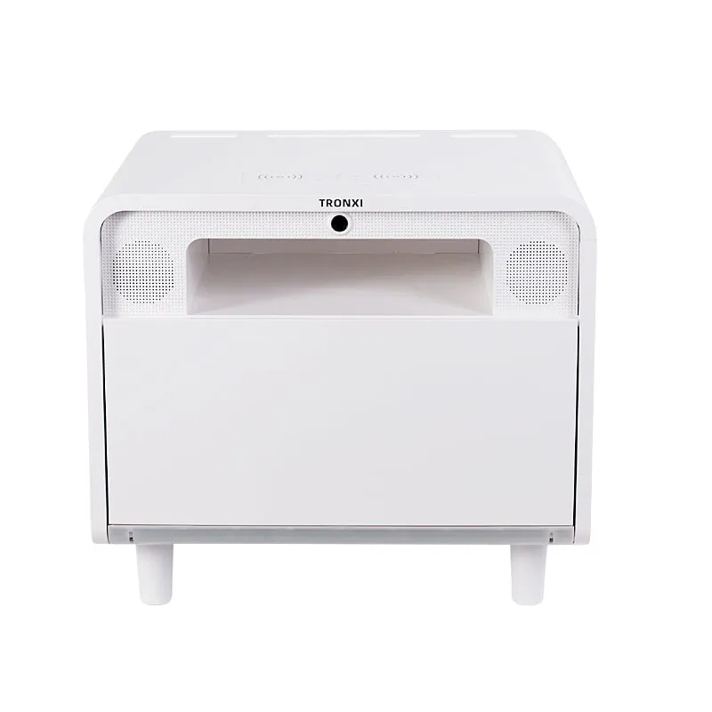Smart Bedside Table Wireless Charging Bluetooth Audio Fingerprint Lock - Jennyhome
