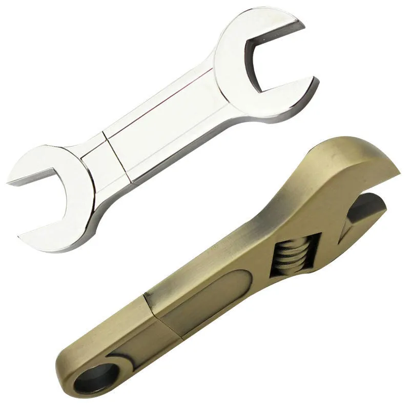 Store Data in Real Hardware | Metal Wrench U Disk: 4GB-128GB