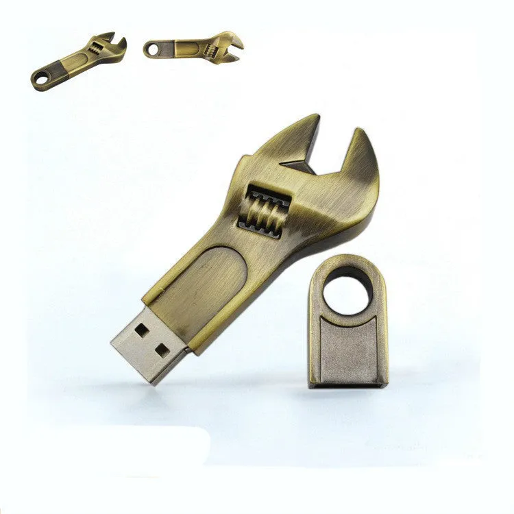 Store Data in Real Hardware | Metal Wrench U Disk: 4GB-128GB