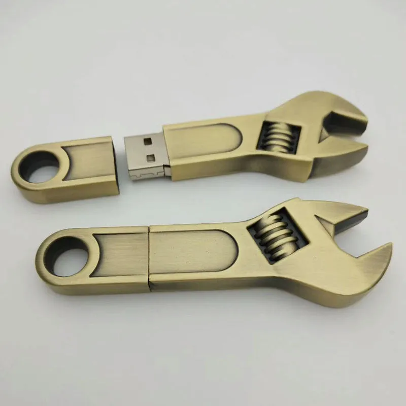 Store Data in Real Hardware | Metal Wrench U Disk: 4GB-128GB