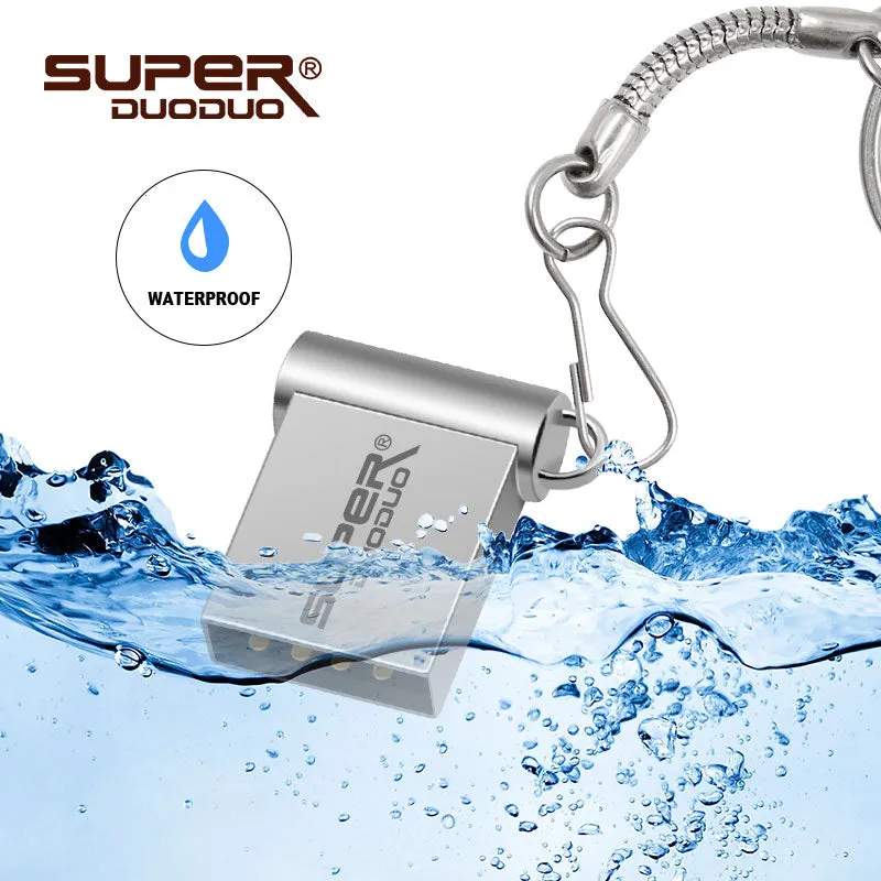 super mini metal usb flash drive 64GB 32GB 16GB 8GB 4GB flash drive portable 128GB memory stick Pendrive Storage flash disk
