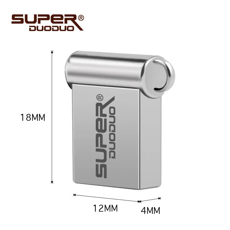 super mini metal usb flash drive 64GB 32GB 16GB 8GB 4GB flash drive portable 128GB memory stick Pendrive Storage flash disk