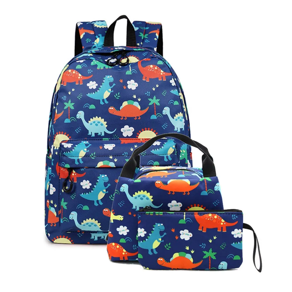 Teen Cartoon Unicorn Backpack Set Fits 14 Inches Laptop Bag with Lunch Bag College Bag