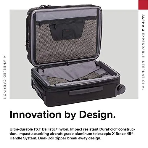 TUMI - Alpha 3 Expandable International 4 Wheeled Carry-On Luggage