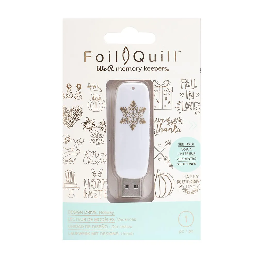 We R Memory Keepers Foil Quill USB Artwork Drive Holiday*