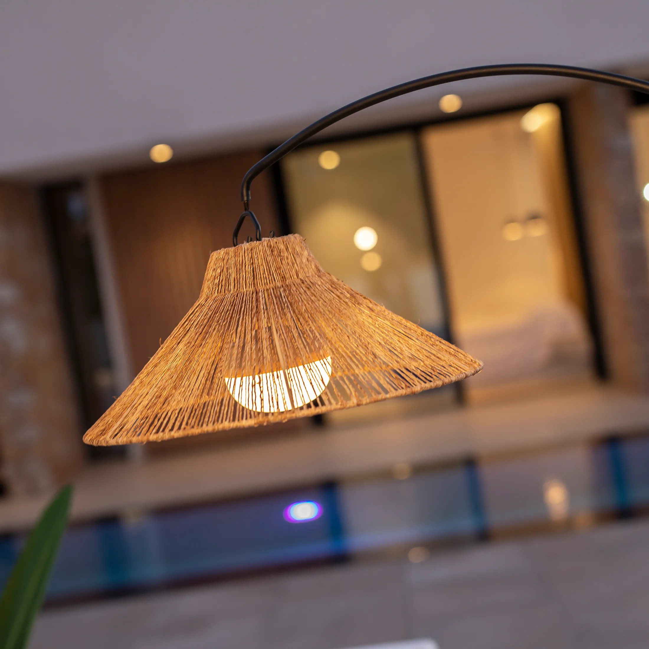 Wireless arc floor lamp NIZA 165