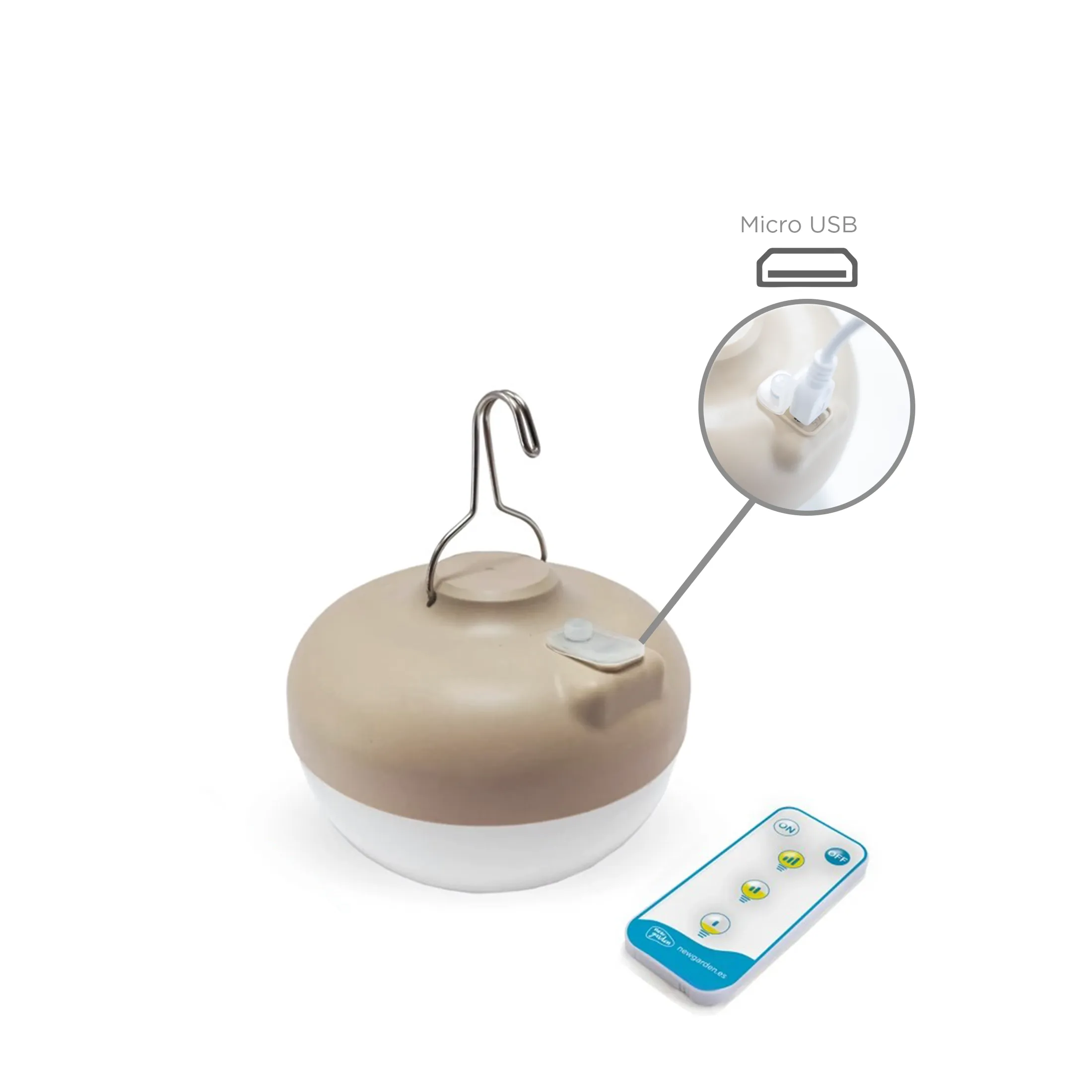 Wireless arc floor lamp NIZA 165