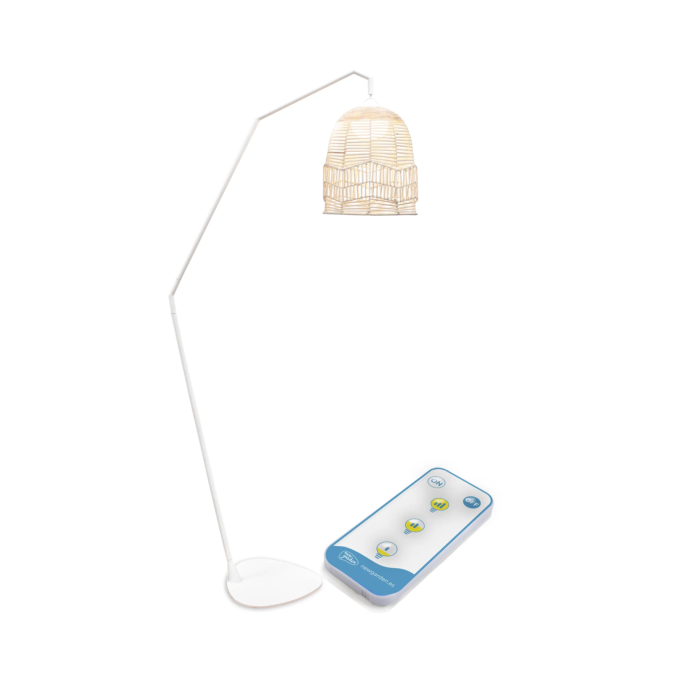 Wireless floor lamp SANTORINI white colour