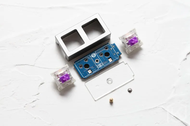 xd002 xiudi 2% Custom Mechanical Keyboard 2 keys Underglow and switch RGB PCB programmed hot-swappable macro key aluminum case