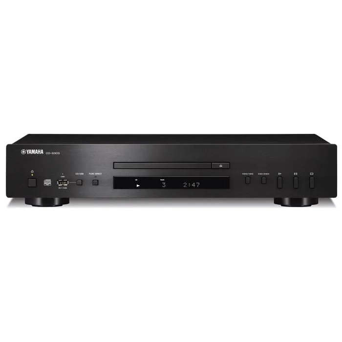 Yamaha CDS303 Single Disc CD Player, Black